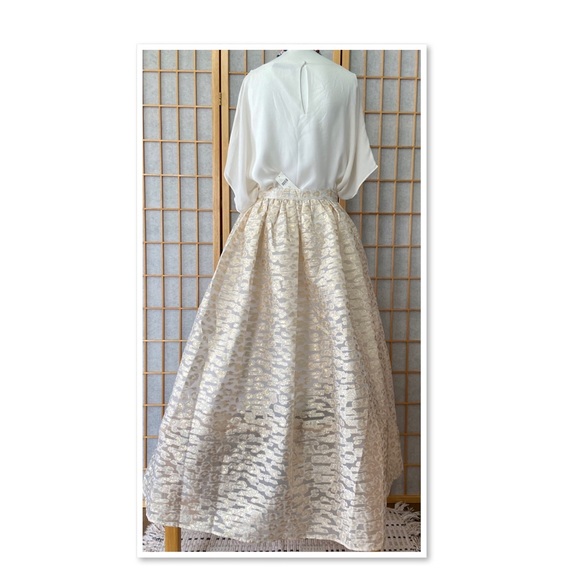 Anthropologie Pankaj & Nidhi Burnout Maxi Skirt - Picture 3 of 11